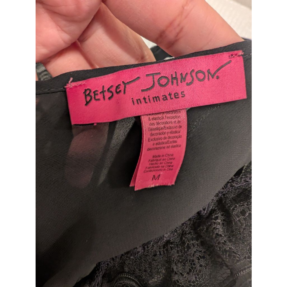 Betsey Johnson Gothic Lolita Babydoll Dress Lingerie M Sabrina Valentine's Day - Picture 9 of 10